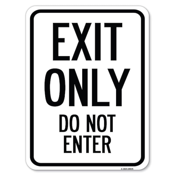 Safety Sign, 18 in Height, Aluminum, 24035